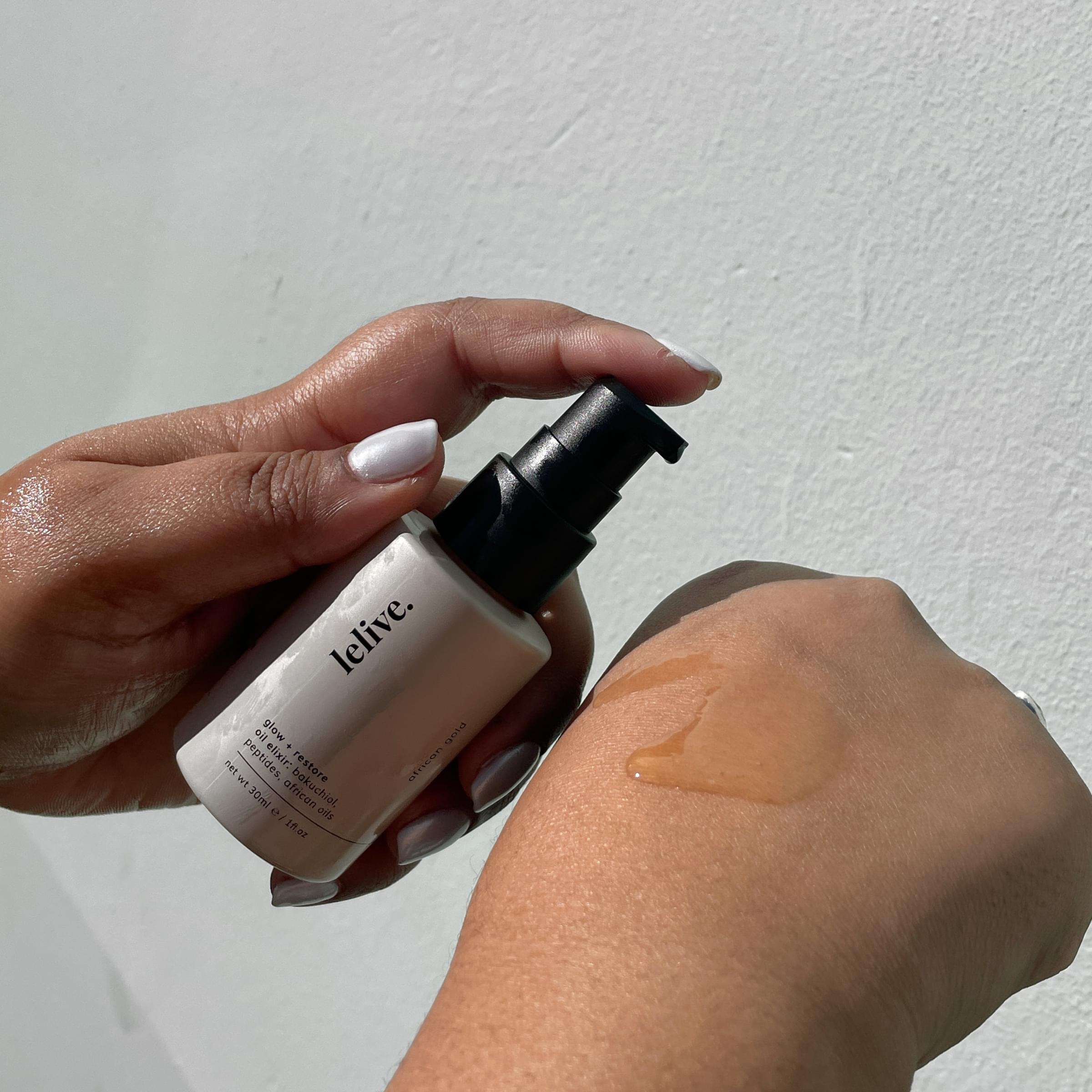 Bakuchiol face elixir for dry skin, natural retinol alternative with hydrating and anti-aging benefits