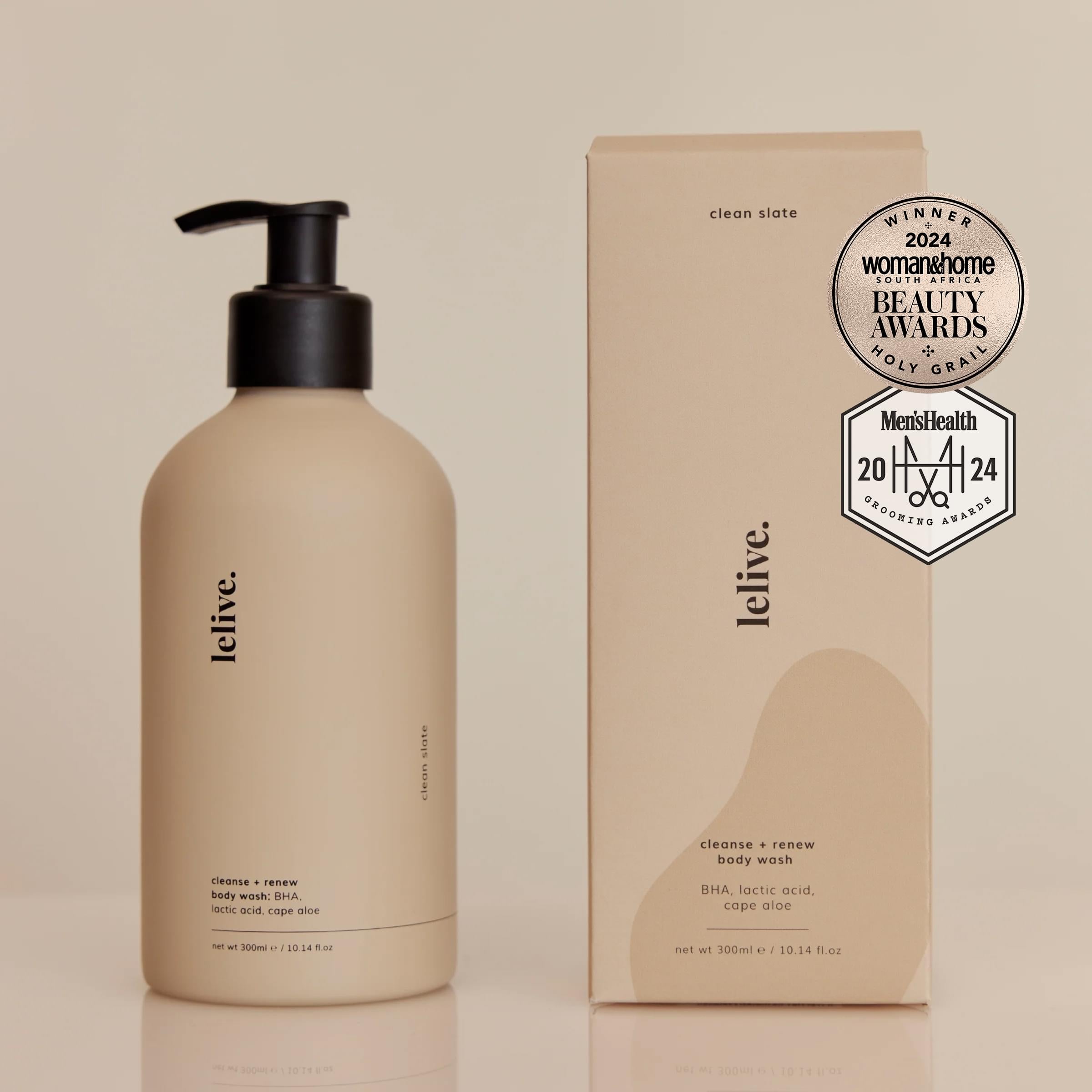 Exfoliating body wash for smooth and refreshed skin, ideal for daily cleansing and gentle exfoliation