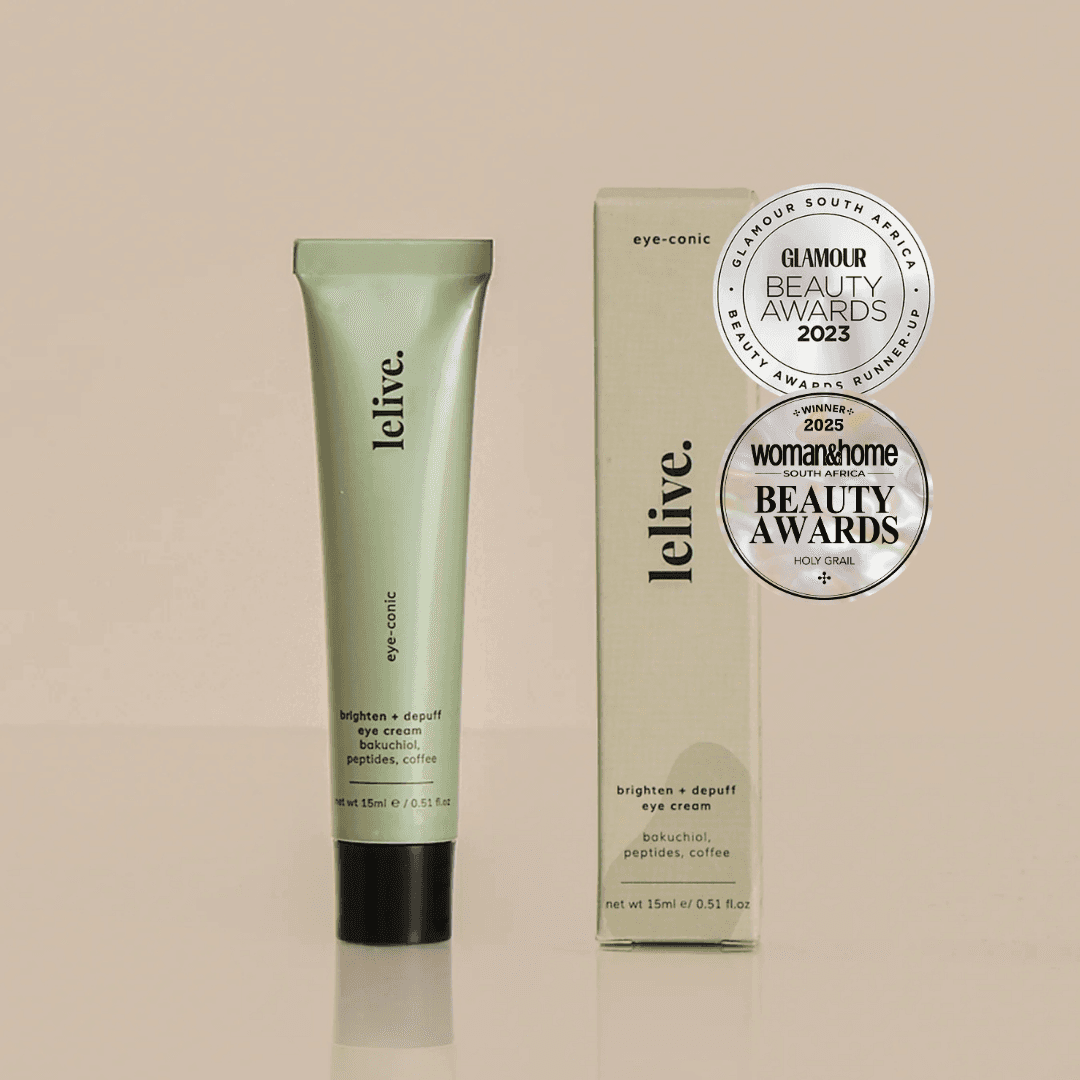 Peptide eye cream to brighten and depuff under-eye area, promoting youthful and refreshed appearance