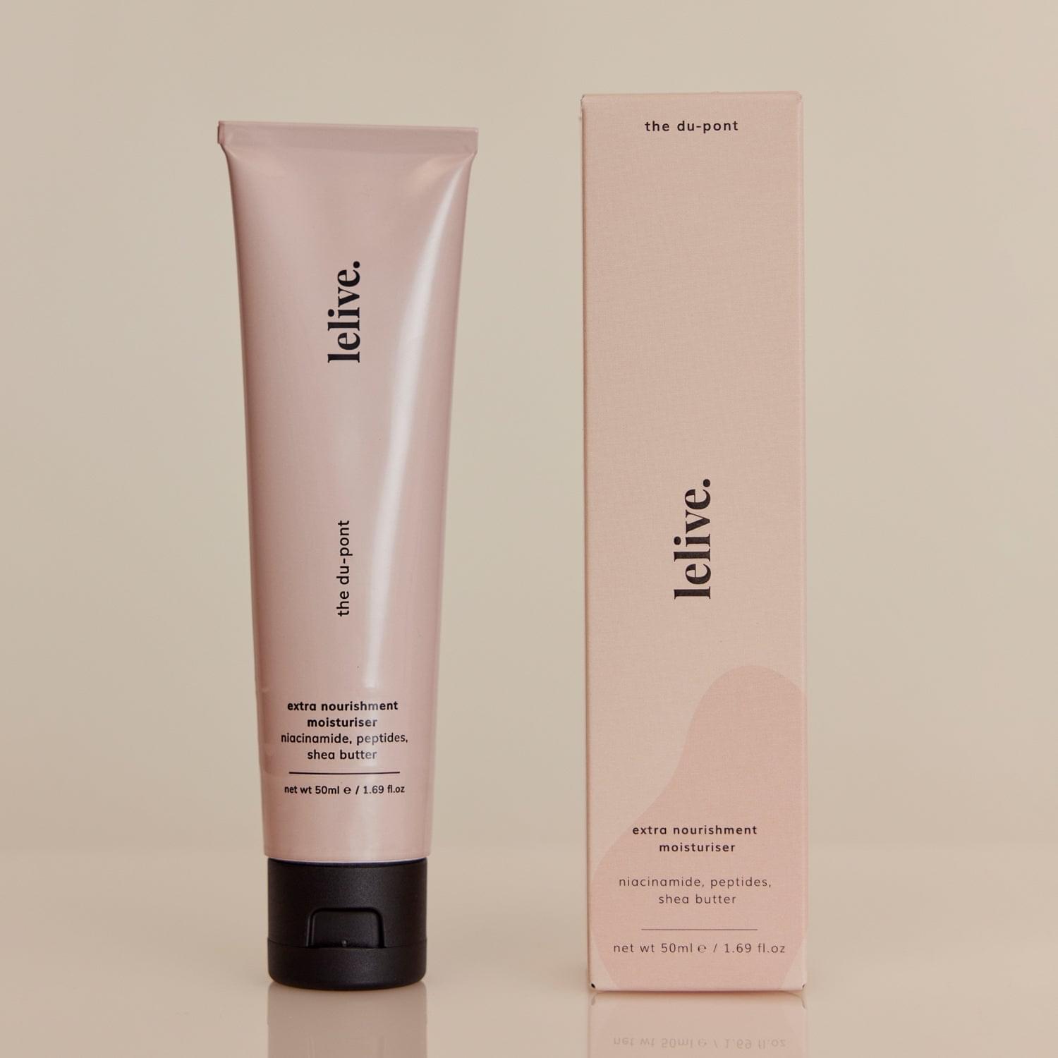 Moisturiser with shea butter and peptides for effective hydration of dry skin