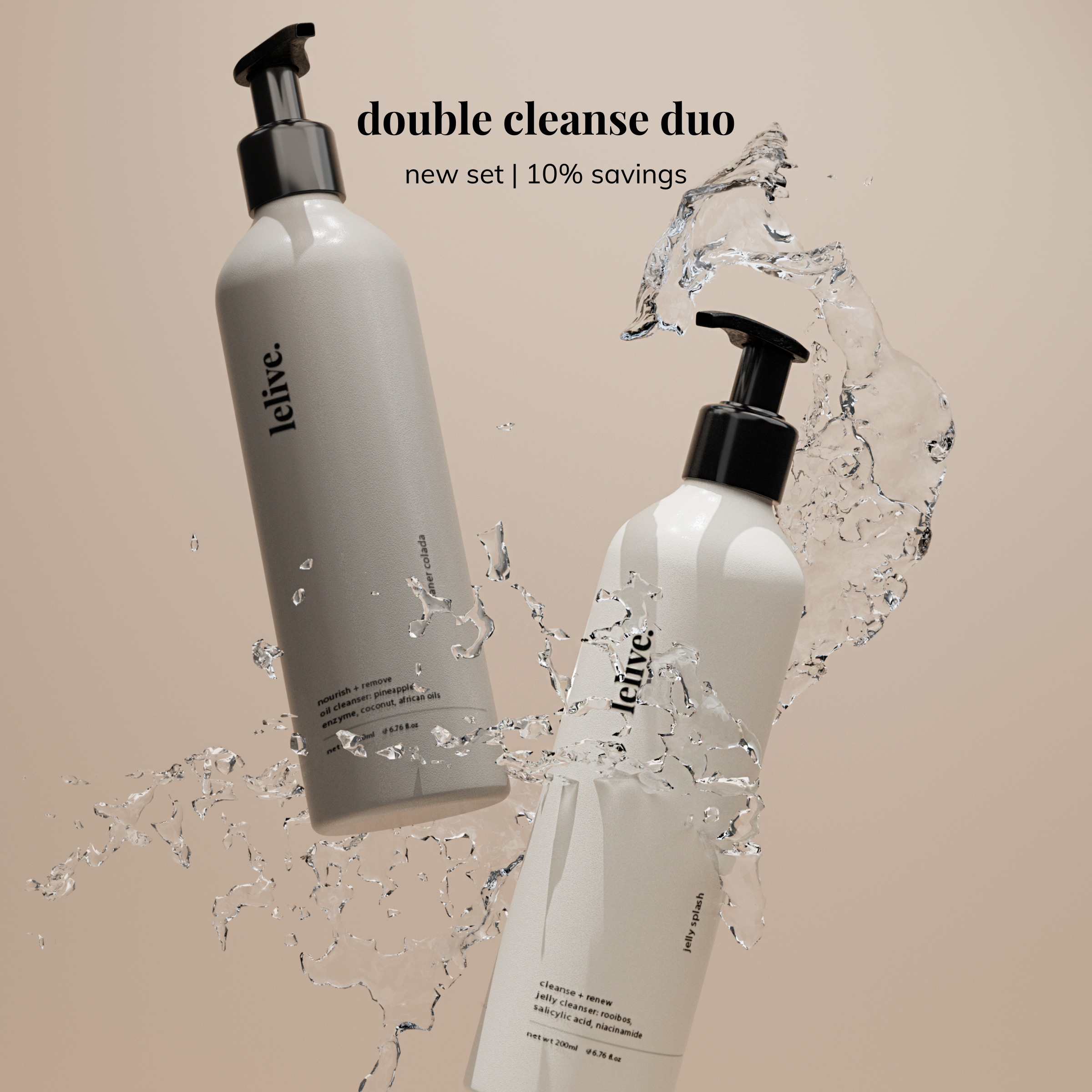 double cleanse duo | remove + clarify + renew