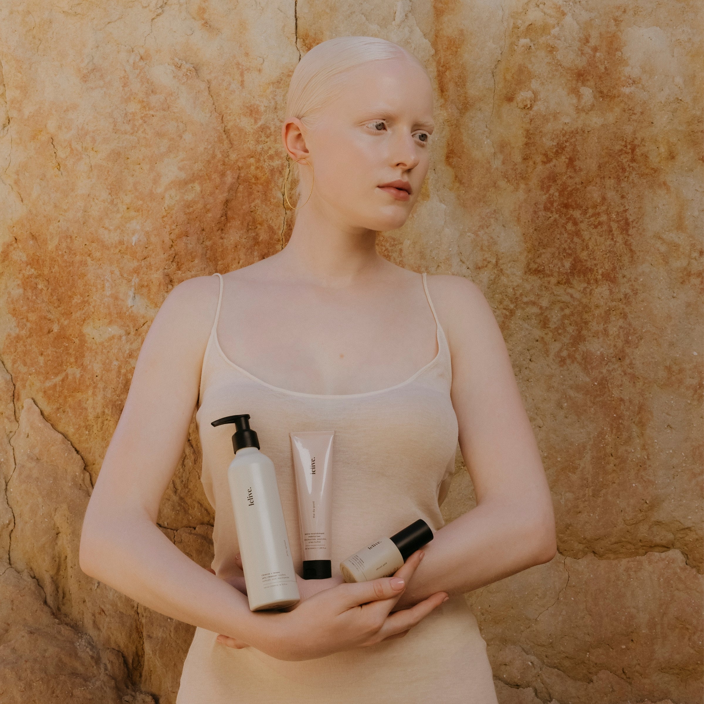 nourishing | 3-step routine | revitalise, plump + restore | lelive