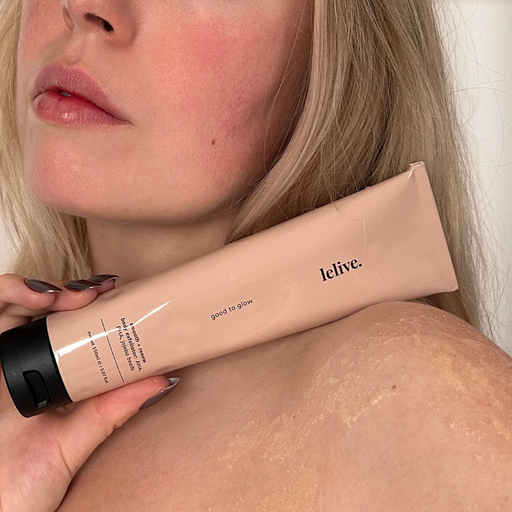 good to glow | smooth + renew body exfoliator