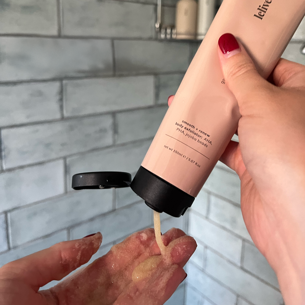 good to glow | smooth + renew body exfoliator