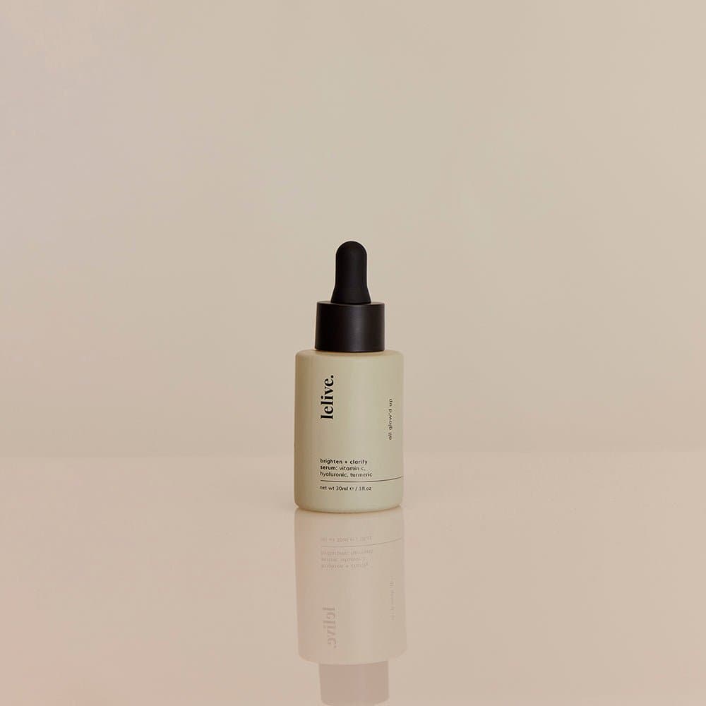 all glow'd up | brighten + clarify serum - lelive